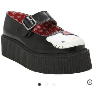 Hello Kitty T.U.K. Black Mary Jane Mondo Creepers